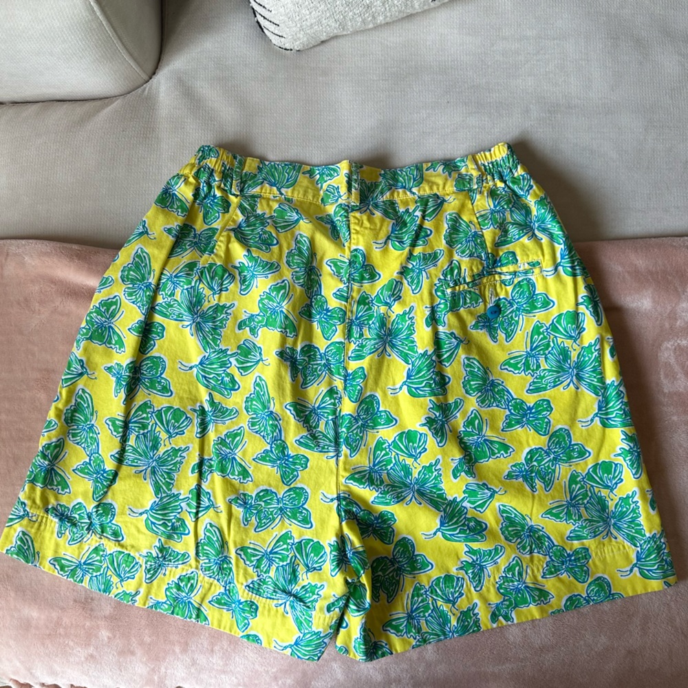 VINTAGE LILLY PULITZER BUTTERFLY PRINT SHORTS - Picture 8 of 9